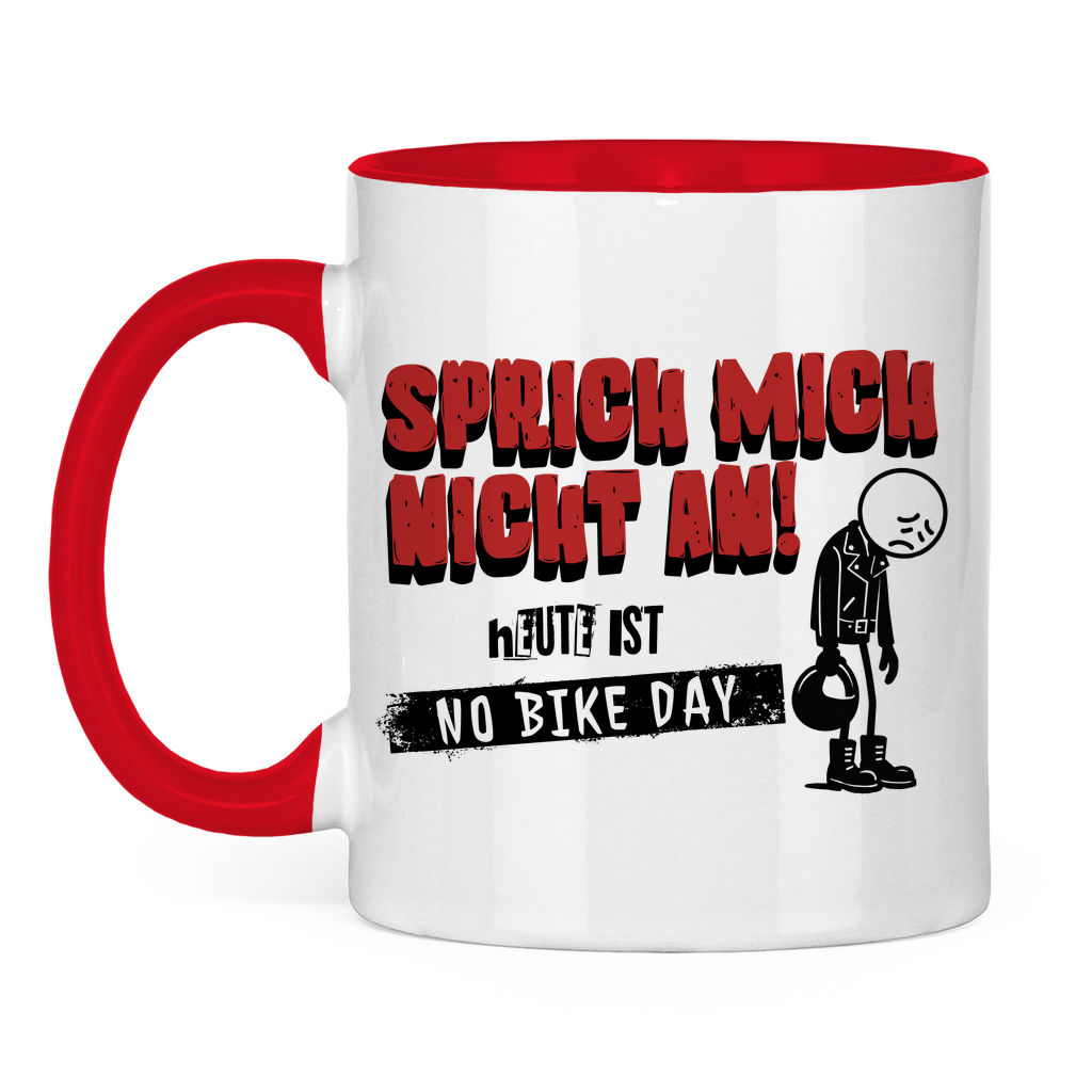 NO BIKE DAY MANN - Tasse zweifarbig