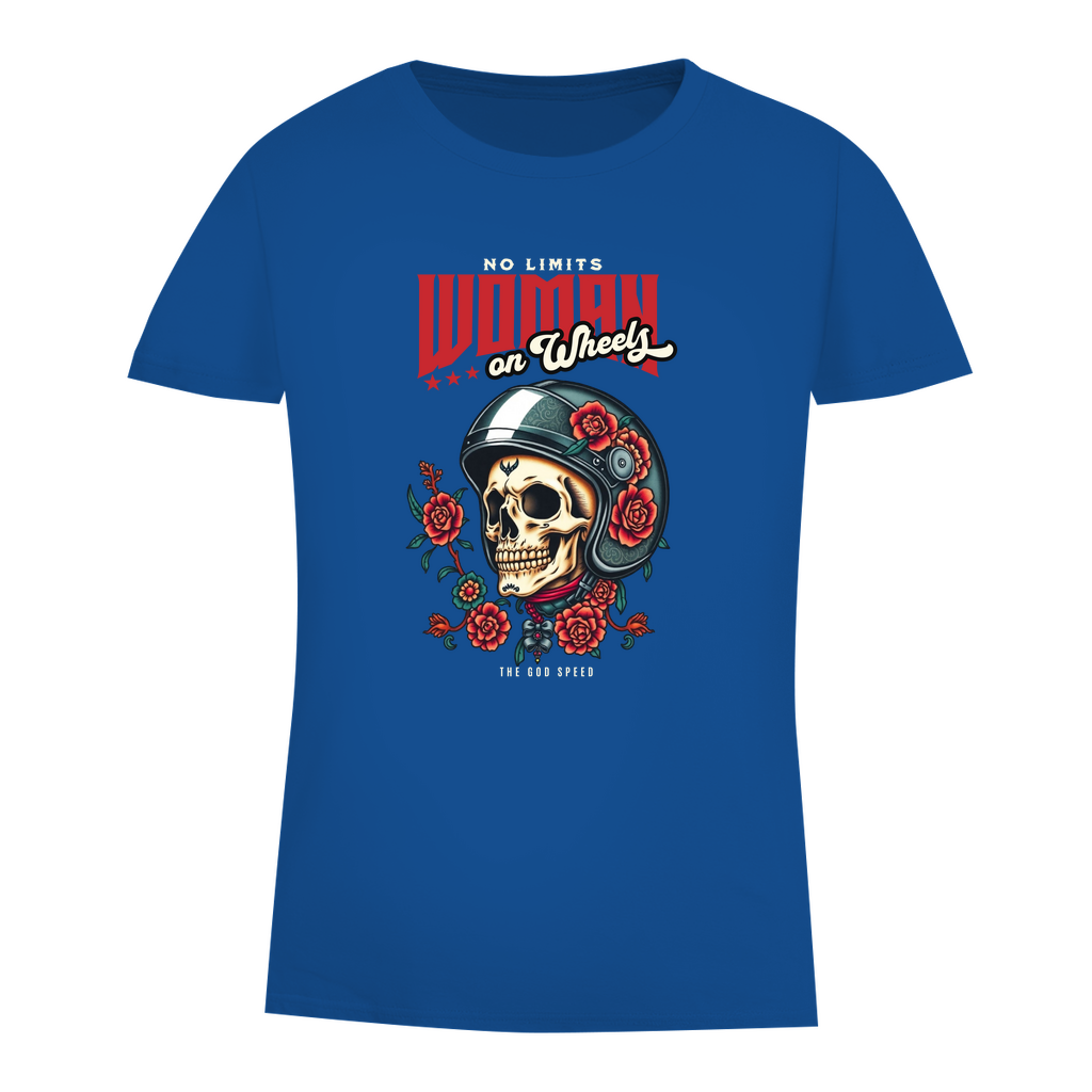 WOMAN ON WHEELS - Damen Biker T-Shirt