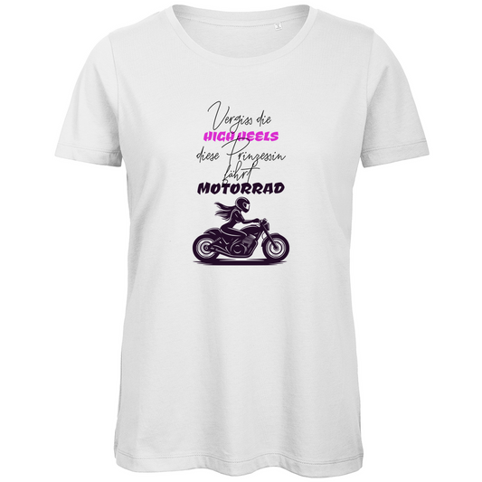 VERGISS DIE HIGHHEELS - Biker T-Shirt für Damen