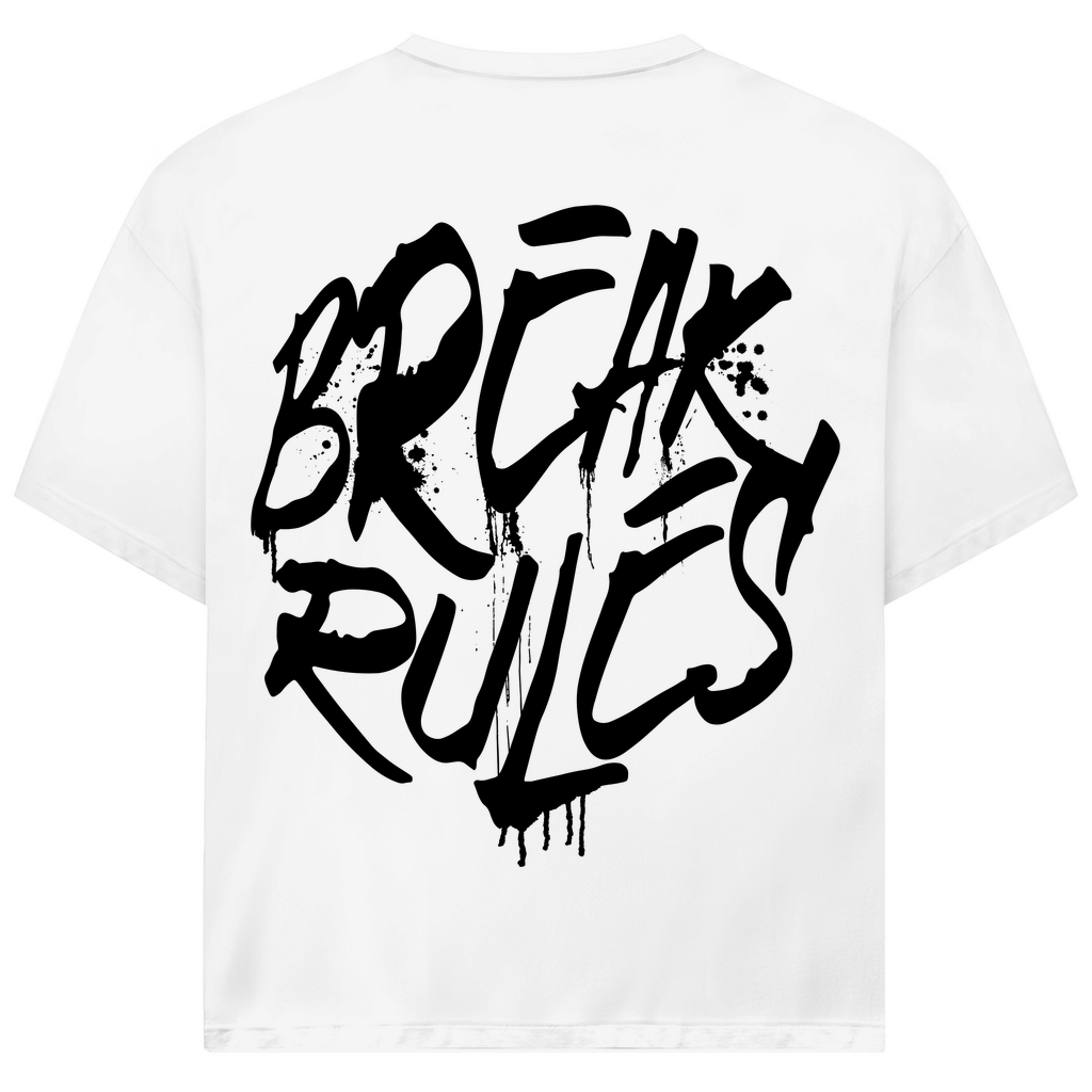 BREAK RULES - Oversized Herren Biker T-Shirt