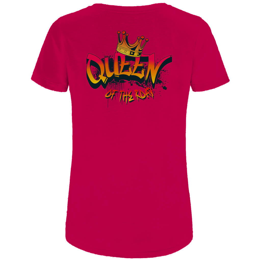 QUEEN OF THE ROAD - Damen Biker T-Shirt