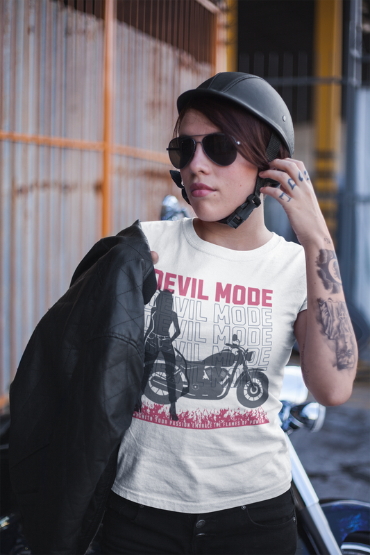 DEVIL MODE - Biker T-Shirt für Frauen