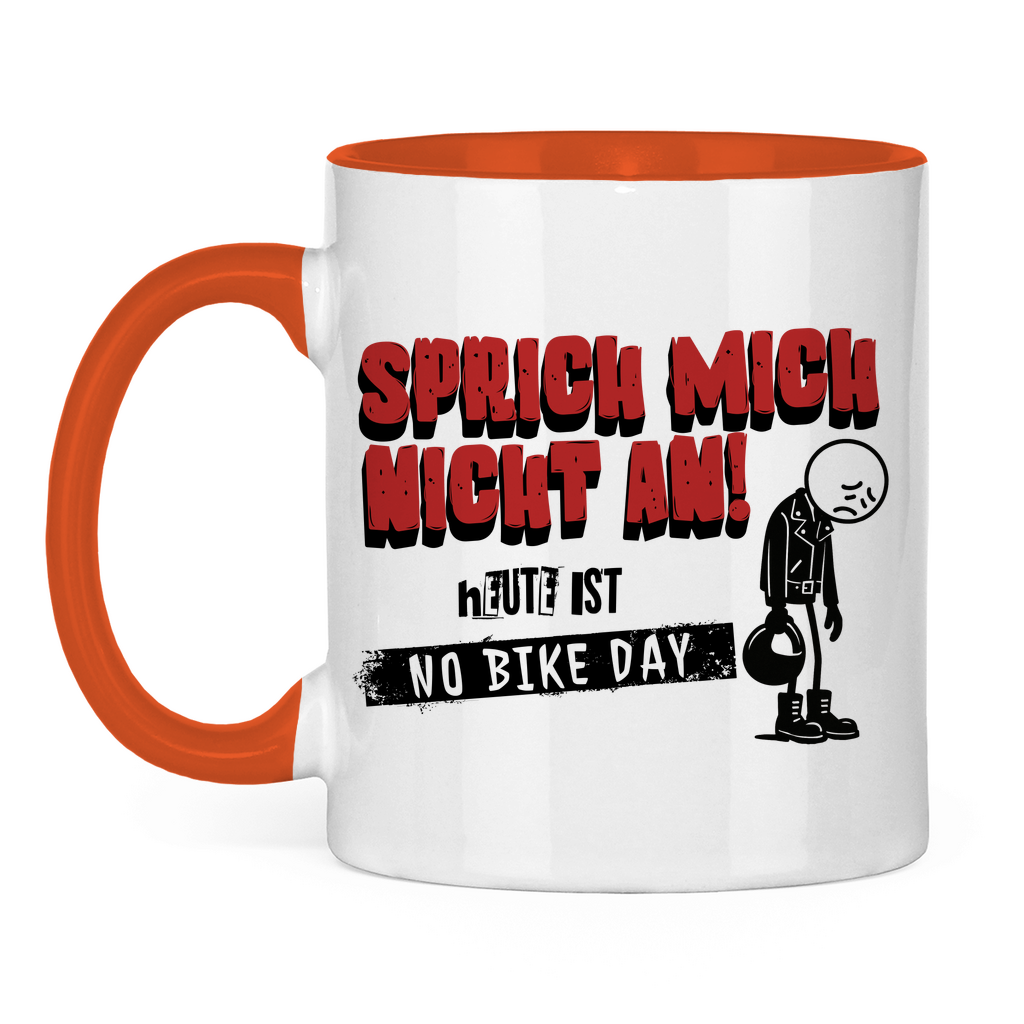 NO BIKE DAY MANN - Tasse zweifarbig