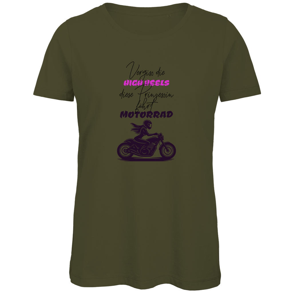 VERGISS DIE HIGHHEELS - Biker T-Shirt für Damen
