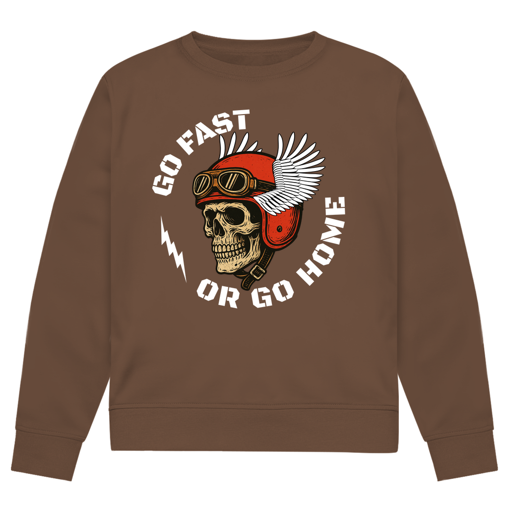 GO FAST OR GO HOME  - Herren Biker Sweatshirt