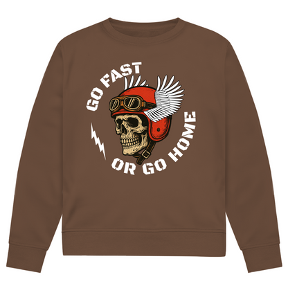 GO FAST OR GO HOME  - Herren Biker Sweatshirt