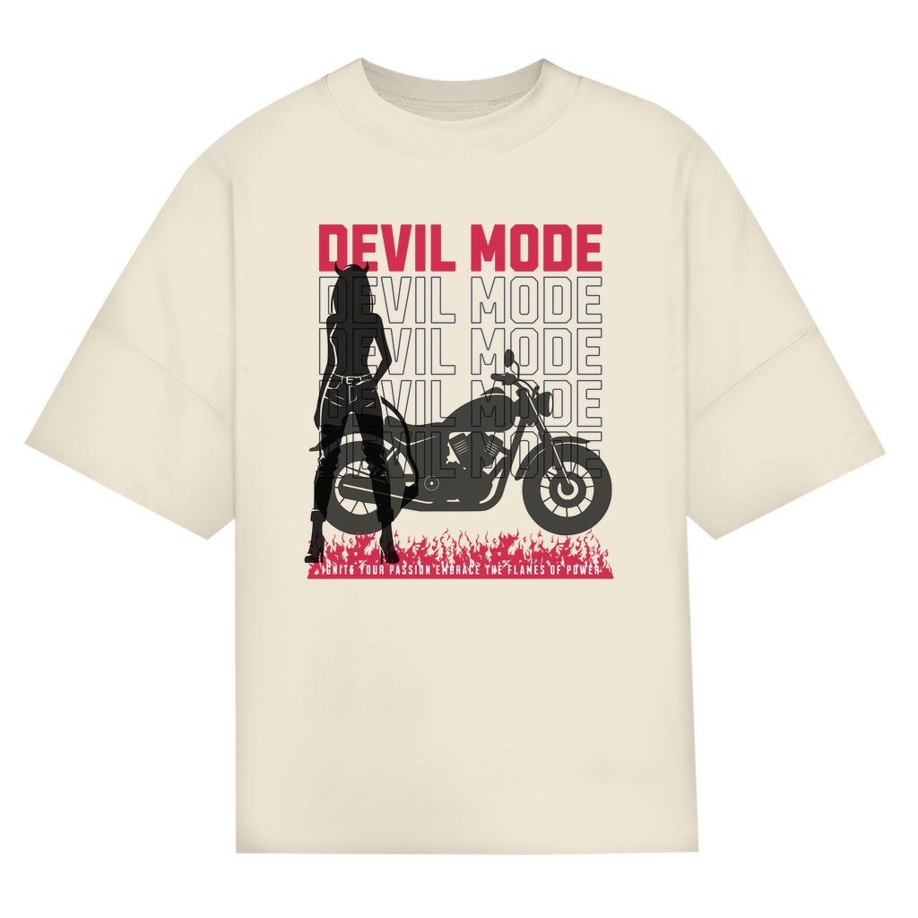 DEVIL MODE - Oversized Bikershirt für kleine Teufel