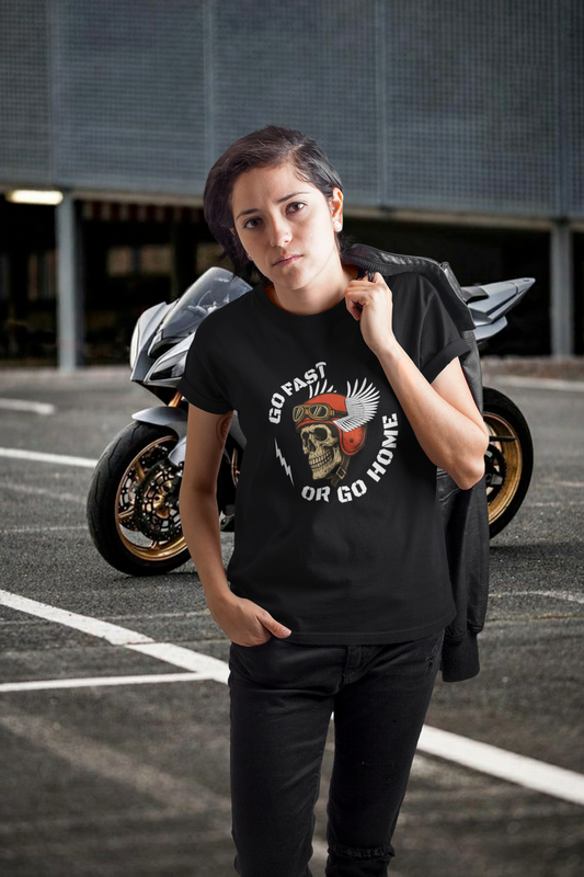 GO FAST OR GO HOME - Bikershirt für Frauen