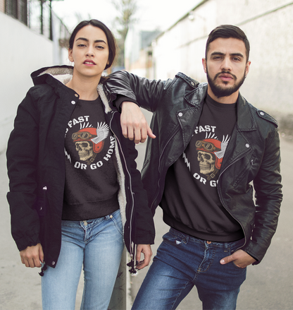 GO FAST OR GO HOME  - Herren Biker Sweatshirt