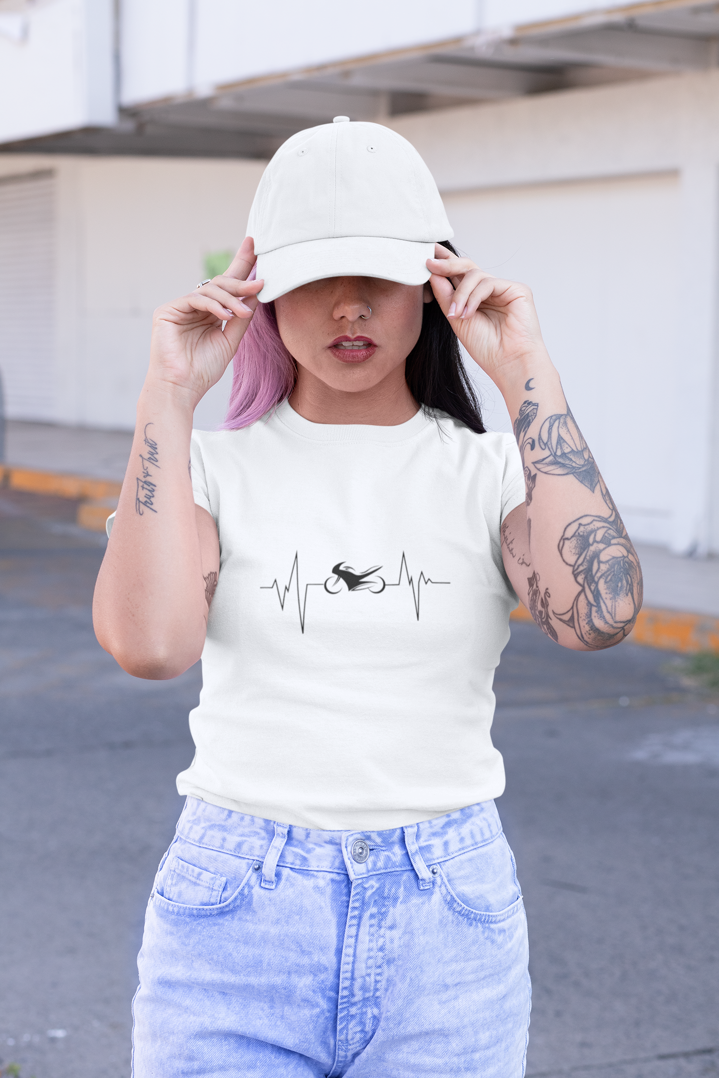 HEARTBEAT - Bikershirt für Frauen