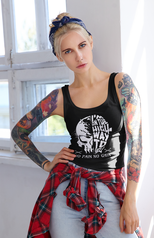 I'M ON THE HIGHWAY TO HELL - Damen Biker Tank Top