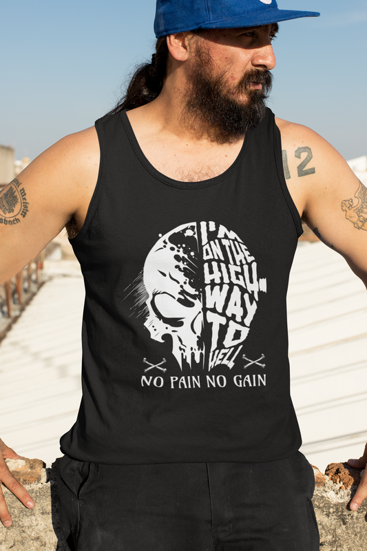 I'M ON THE HIGHWAY TO HELL - Herren Biker Tank Top