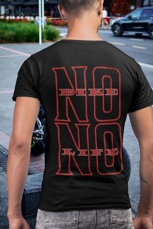 No Bike No Life - Bikershirt für Herren