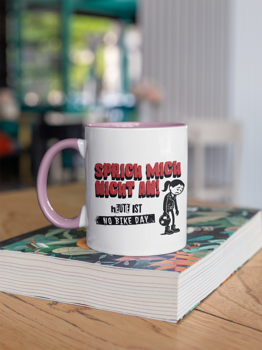 NO BIKE DAY FRAU - Tasse zweifarbig