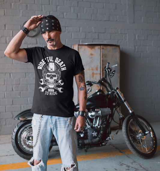 RIDE 'TIL DEATH - Herren Biker Shirt
