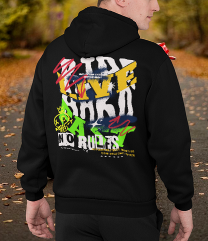 RIDE HARD LIVE FAST NO RULES - Oversize Hoodie ohne Kordel