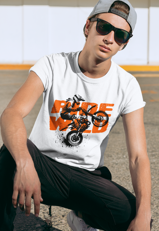RIDE WILD - Biker Shirt – Motocross & Supermoto Power