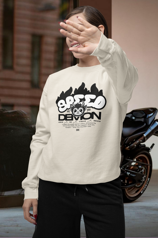 SPEED DEMON - Damen Premium Biker Sweatshirt
