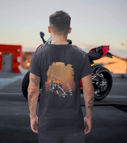 THROTTLE THERAPIE - Biker T-Shirt für Männer